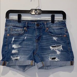 aeropostale midi jean shorts!